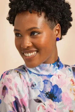 Gemma Earrings - Royal Blue