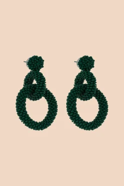 Gia Earrings - Green