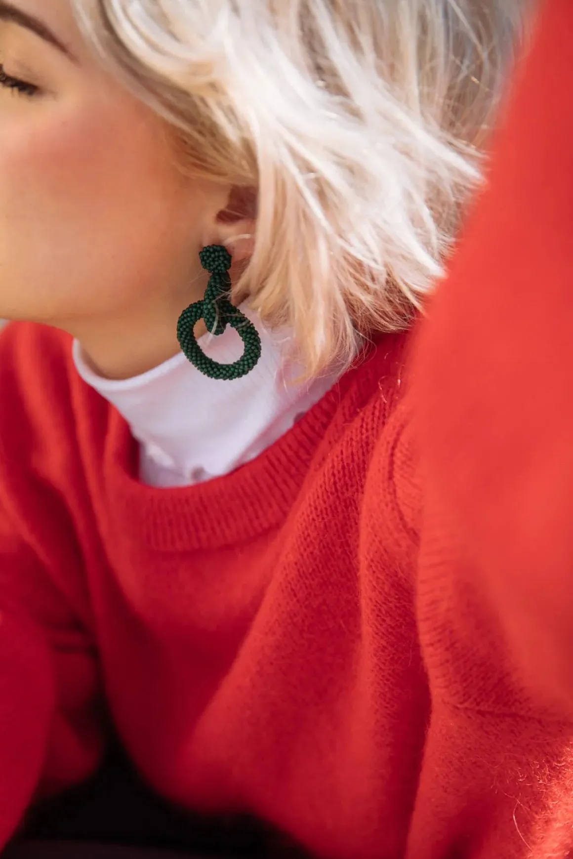 Gia Earrings - Green