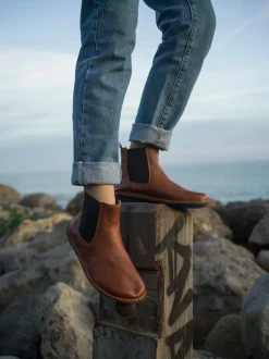 HELSINKI Leather Cognac Brown