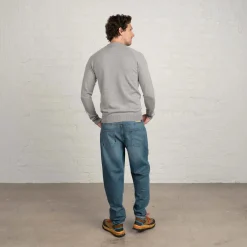 Hohka miesten merinoneulepusero - Vaaleanharmaa