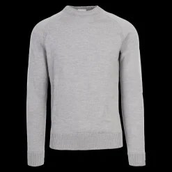 Hohka miesten merinoneulepusero - Vaaleanharmaa