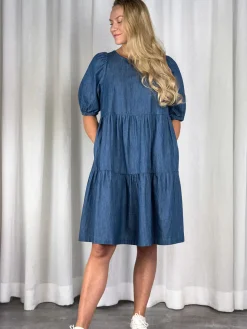 IRENE Puuvillamekko - Denim