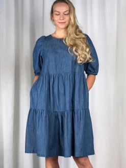 IRENE Puuvillamekko - Denim