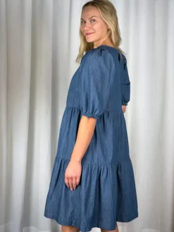 IRENE Puuvillamekko - Denim