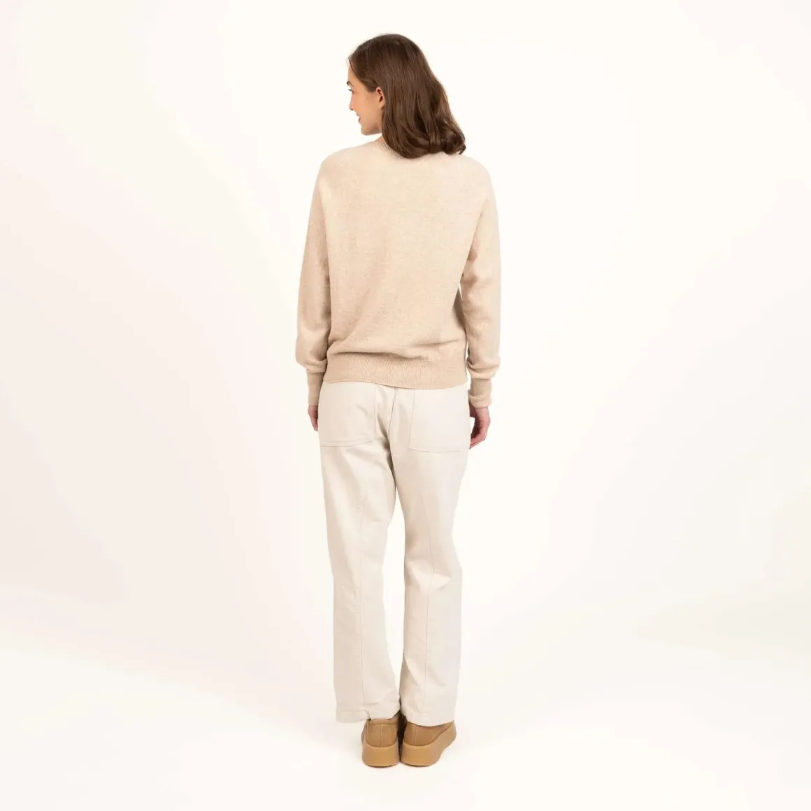 Kide merinoneulepusero - Manteli