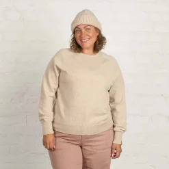 Kide merinoneulepusero - Manteli