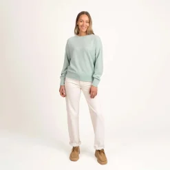 Kide merinoneulepusero - Vaalea minttu