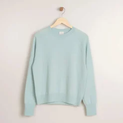 Kide merinoneulepusero - Vaalea minttu