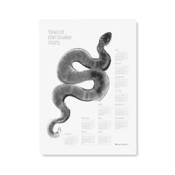 Käärmeen vuosi -julistekalenteri vuodelle 2025