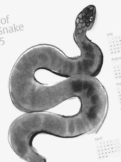 Käärmeen vuosi -julistekalenteri vuodelle 2025