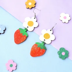 Kukkiva Mansikka - korvikset