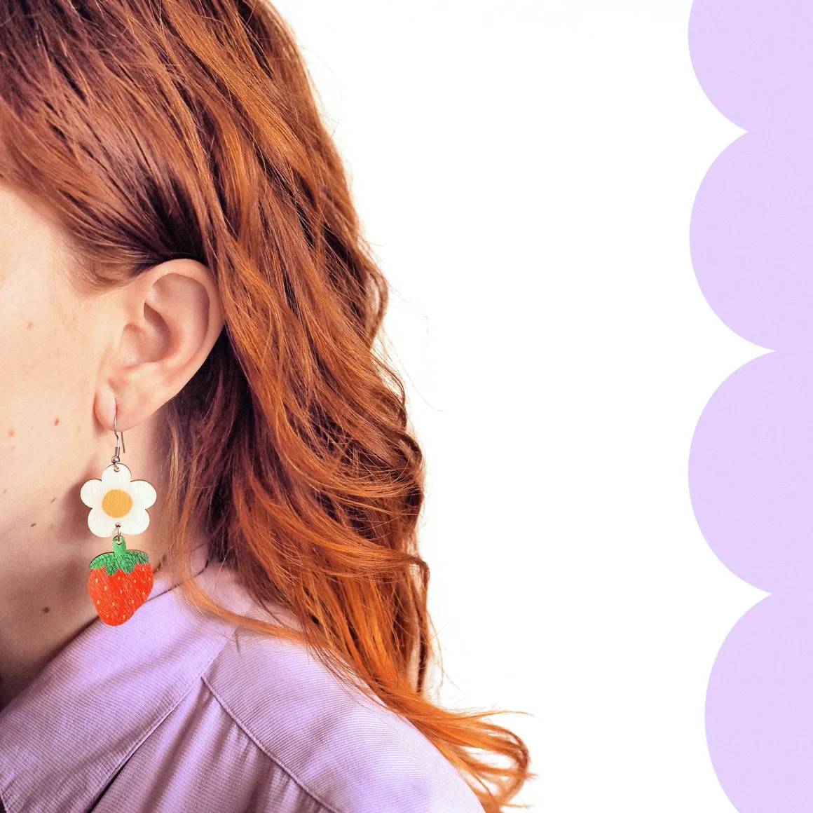 Kukkiva Mansikka - korvikset