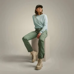 Kuohu merinoneulepusero - Vaalea minttu