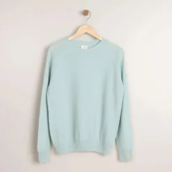 Kuohu merinoneulepusero - Vaalea minttu