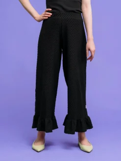 Lana Housut - Musta Dot