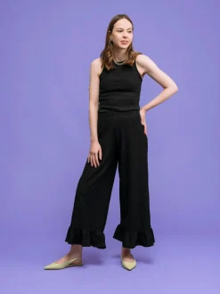 Lana Housut - Musta Dot