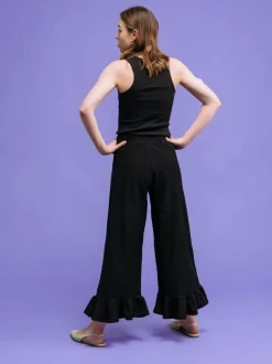 Lana Housut - Musta Dot