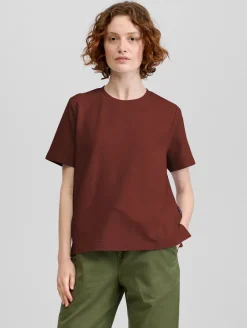 Laura T-paita - Punaruskea XL