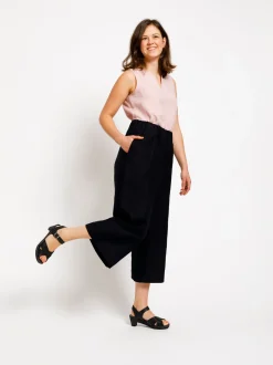 Linja Culottes - musta Tencel