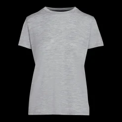 Lisa merino T-paita - Meleerattu keskiharmaa