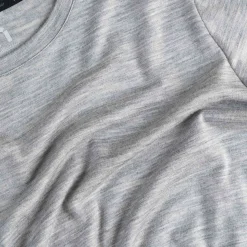 Lisa merino T-paita - Meleerattu keskiharmaa