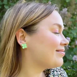 Lucky Clover Mini Studs