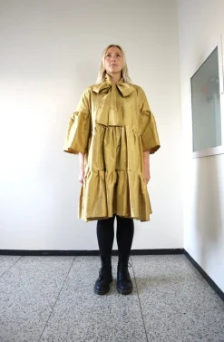 Lush Dress - Gold Silk