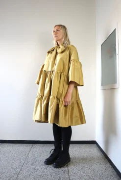 Lush Dress - Gold Silk