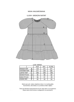 Lush Dress Puhvihihoilla - Glitter Violetti M/L