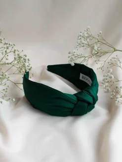 Maasu Hiuspanta Satiini - Smaragdi