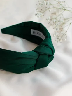 Maasu Hiuspanta Satiini - Smaragdi