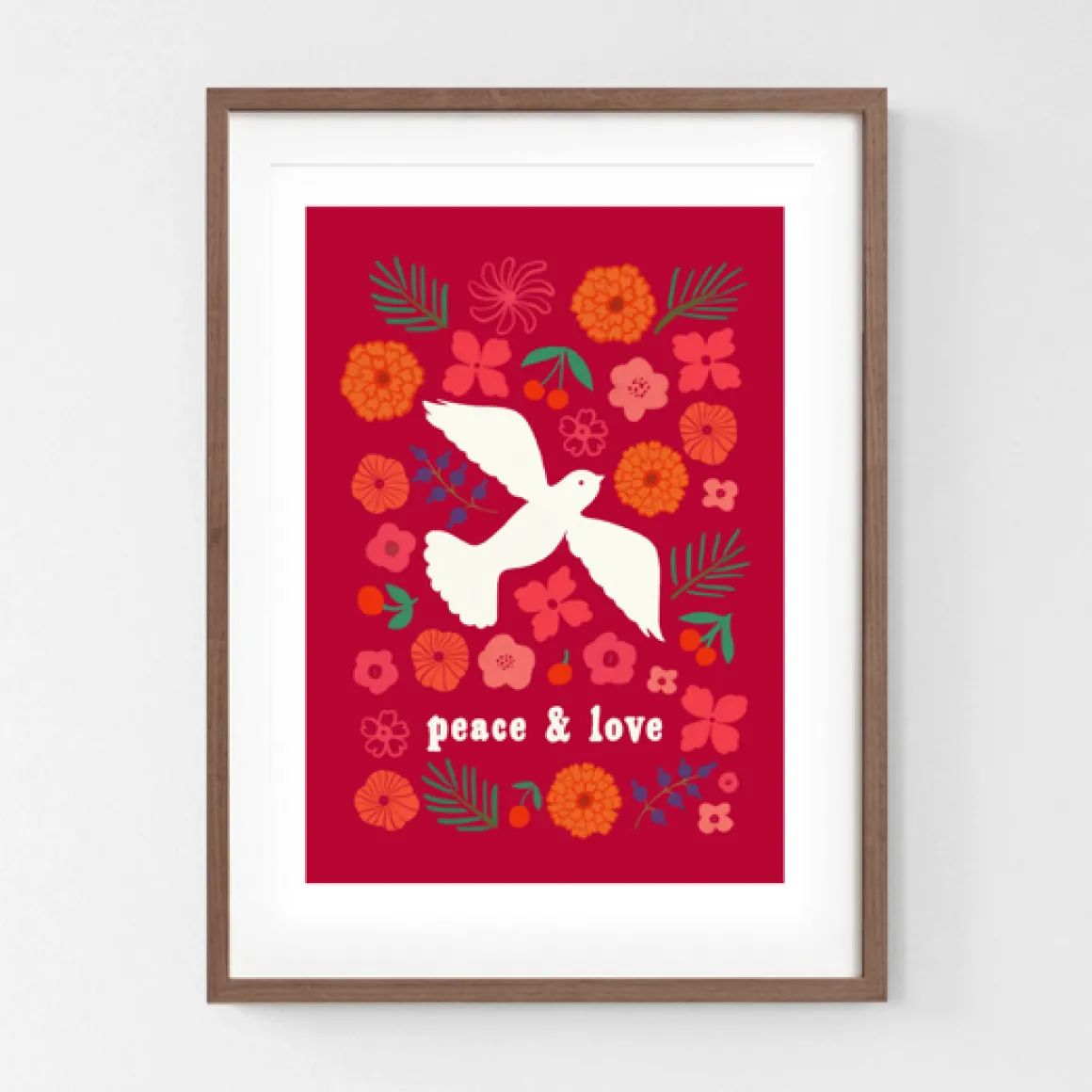 Peace & Love - Taideprintti A3