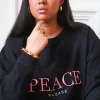 Peace Please Sweatshirt - Black