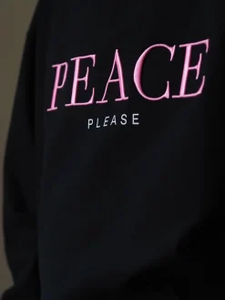 Peace Please Sweatshirt - Black
