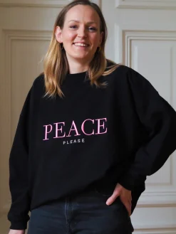 Peace Please Sweatshirt - Black