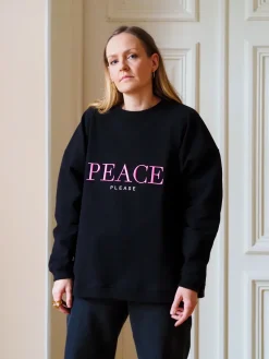 Peace Please Sweatshirt - Black