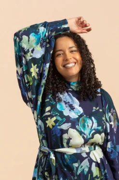 Puff Dress - Blue Anemone