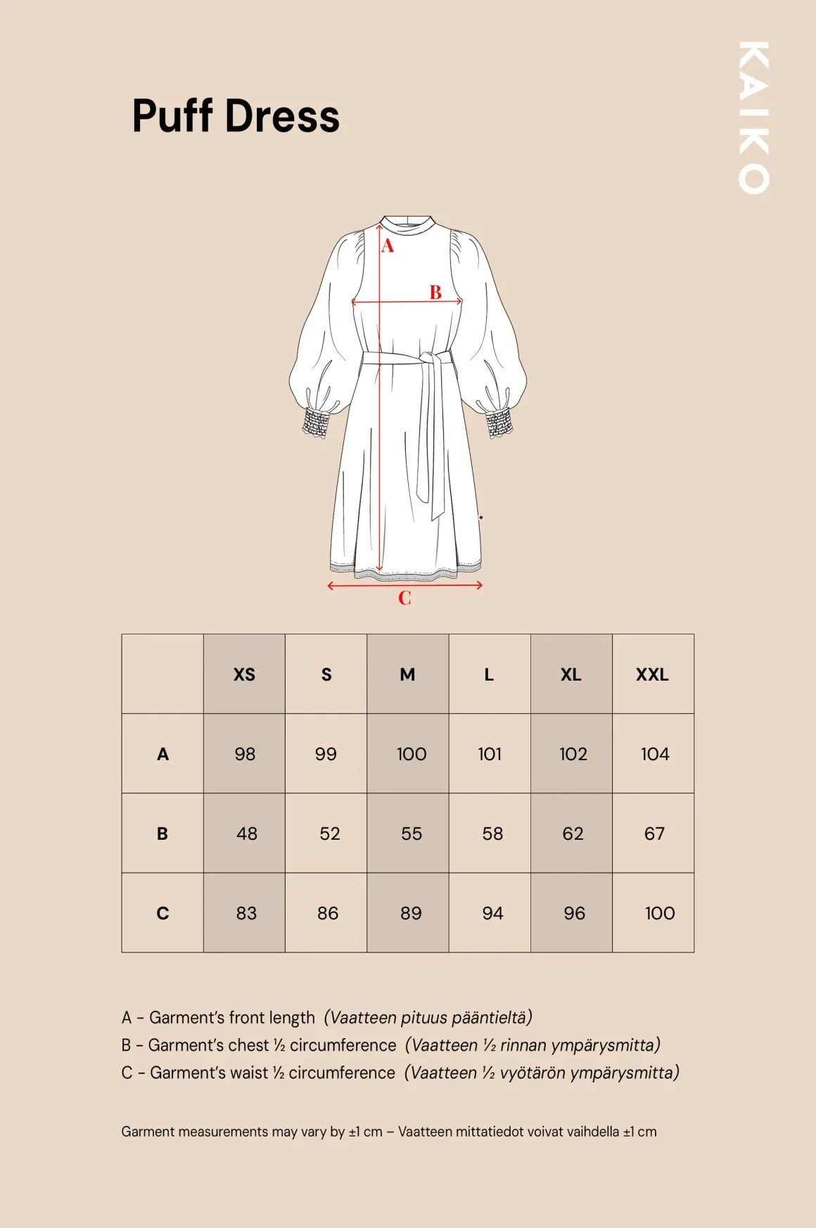 Puff Dress - Blue Anemone