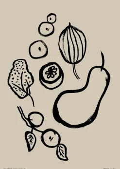 Puutarhassa - juliste