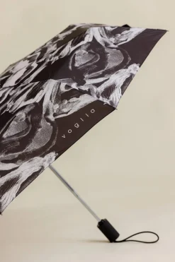 Rain sateenvarjo - Merihelmi/Mustavalkoinen