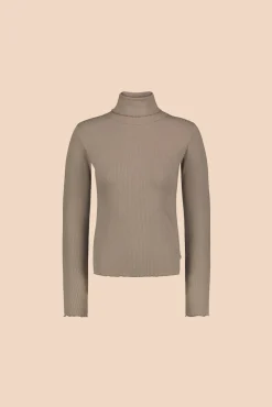 Rib Rollneck - Taupe