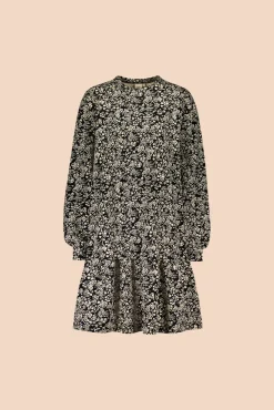 Ruffle Sweatshirt Dress - Night Meadow