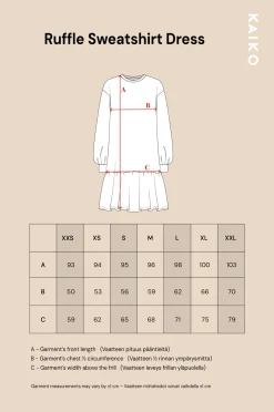 Ruffle Sweatshirt Dress - Blue Anemone