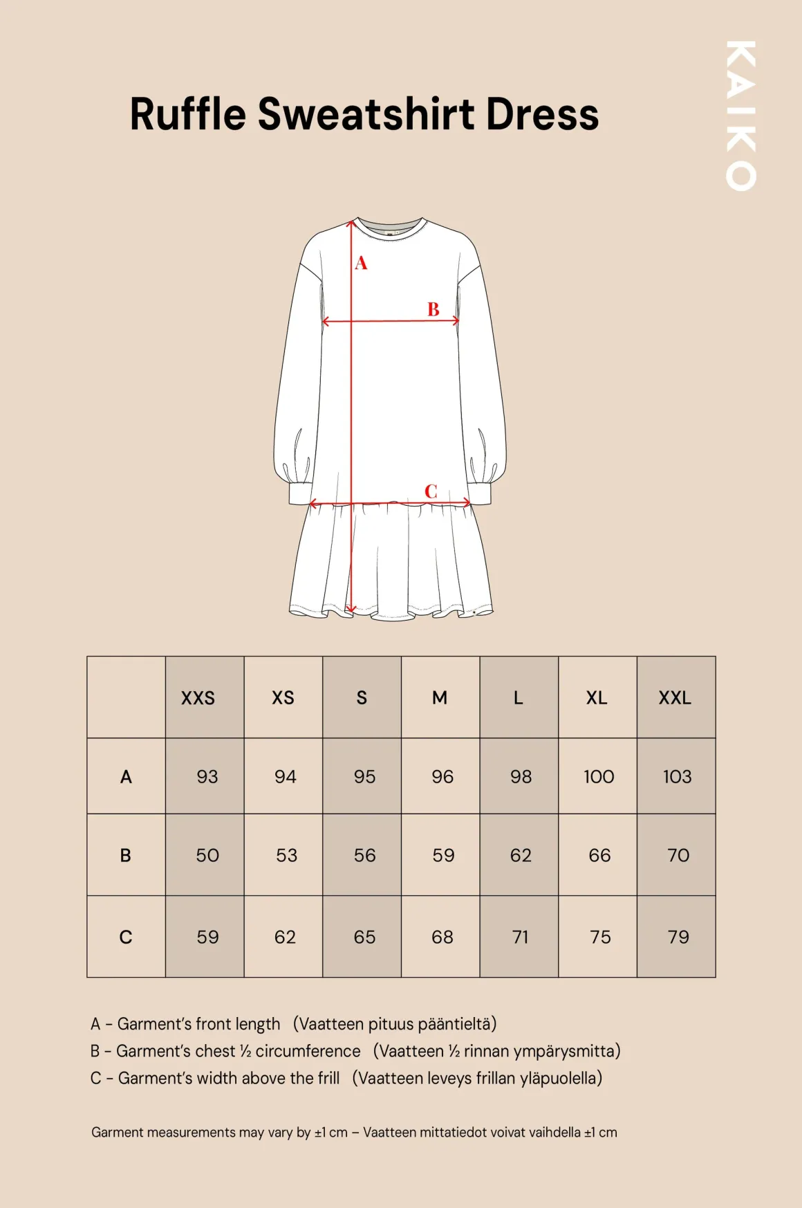 Ruffle Sweatshirt Dress - Blue Anemone