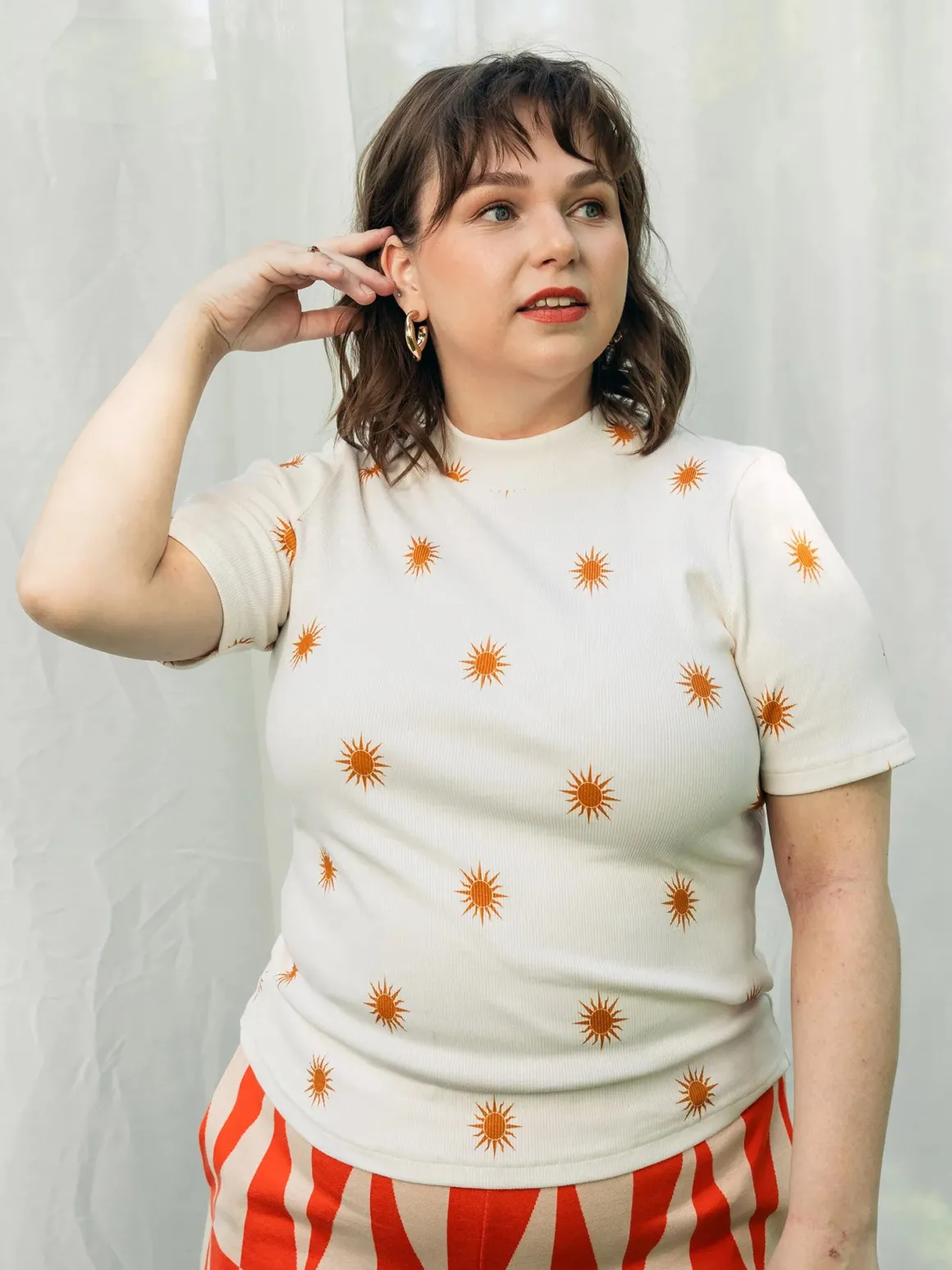 Rute Rib Shirt - Golden Sun