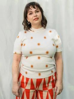 Rute Rib Shirt - Golden Sun