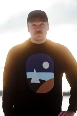 Saaristomeri Organic Cotton Sweater - Black