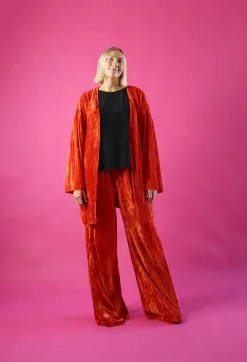 Samettihousut - Oranssi