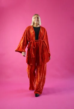 Samettihousut - Oranssi